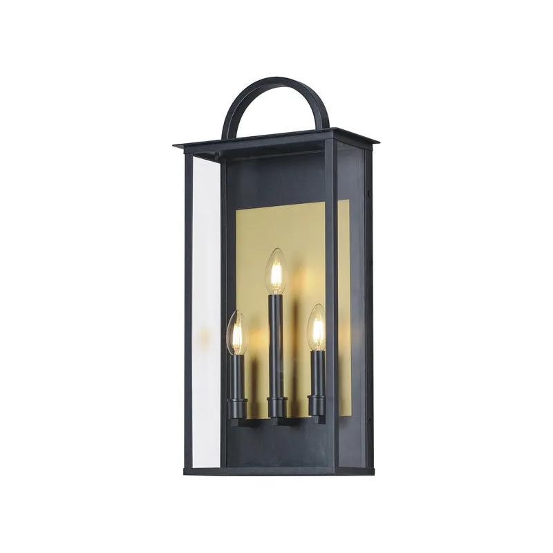 Manchester 3-Light Large Outdoor Wall Sconce — Warehouse Lighting LED Wall Lights 200.0W 
