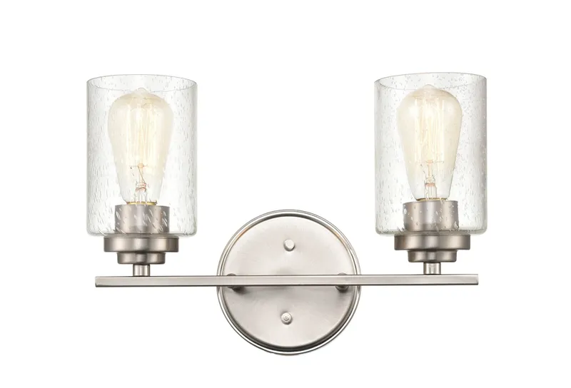 Millennium Lighting, 2 Light, Vanity Light, Available in Satin Nickel, Chrome and Matte Black Finishes — Warehouse Lighting LED Wall Lights 100.0W 