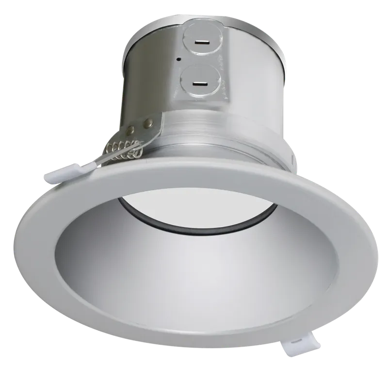 6" LED ROUND COMMERCIAL RECESSED LIGHT, 3200 LUMEN MAX, WATTAGE AND CCT SELECTABLE, 120-277V, HAZE OR WHITE — Warehouse Lighting LED Downlights 30.0W 3000K