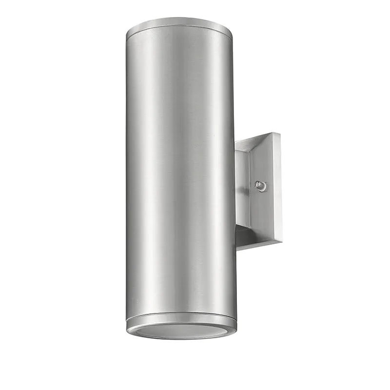 Millennium Lighting, 13" Cylinder Outdoor Wall Sconce, Vegas Collection, Aluminum or Powder Coated Black Finish — Warehouse Lighting LED Wall Lights 60.0W 
