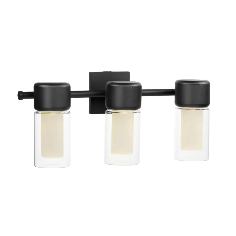 Dram 3-Light LED Bath Sconce — Warehouse Lighting LED Wall Lights 30.0W 3000K