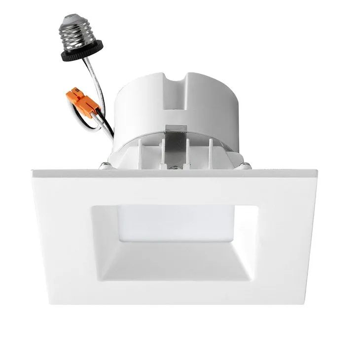 4" Square Retrofit Downlight, 11W, 750 Lumens, 120V — Warehouse Lighting LED Downlights 11.0W 2700K
