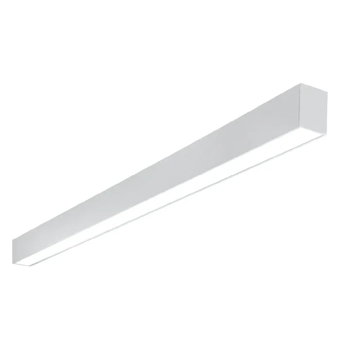 2FT C-Line: Suspended Linear w/ Uplight, 3125 Lumen Max, Wattage and CCT Selectable, 120-277V, Black or White Finish — Warehouse Lighting LED Linear Lights 15.0W 2700K