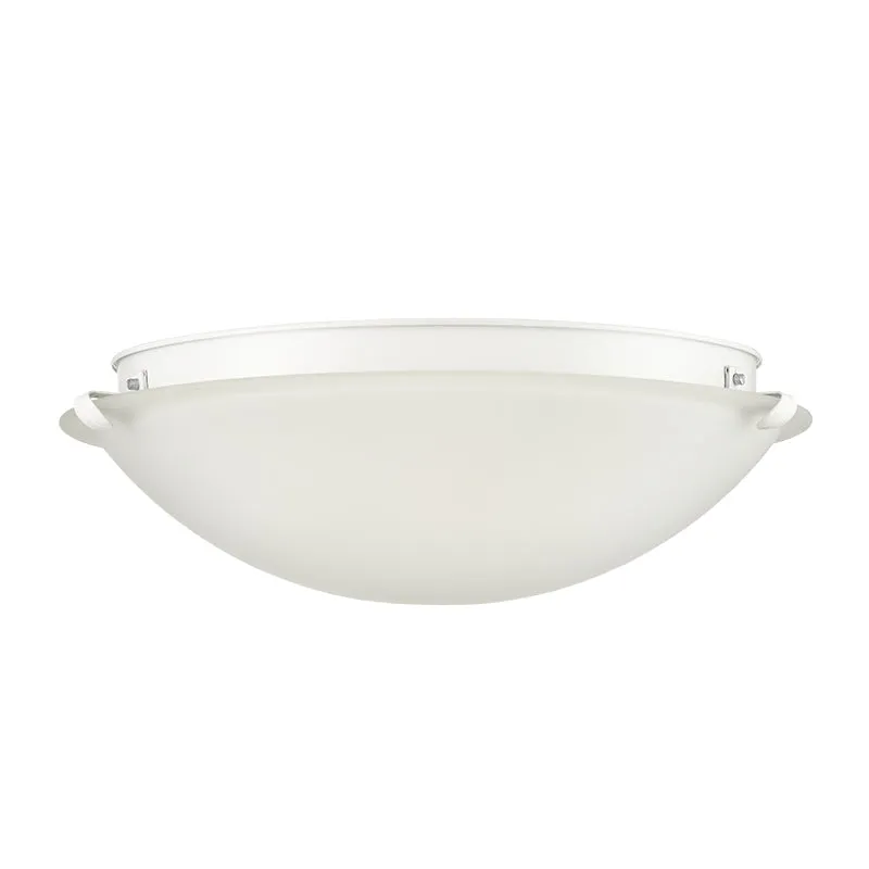 Millennium Lighting, 3 Light Flush Mount Ceiling Light, Matte White Finish — Warehouse Lighting LED Post Top Lights 60.0W 
