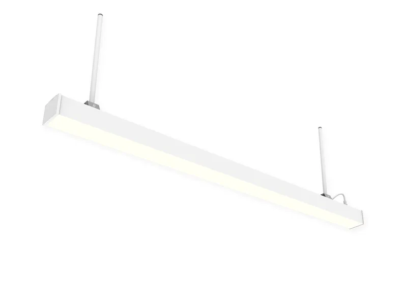 8 FT Outdoor LED Linear Fixture, 17,600 Lumen Max, Wattage and CCT Selectable, IP66 Rated, Suspended Mount with Linking Kit Option, 120-277V — Warehouse Lighting LED Linear Lights 150.0W 3500K