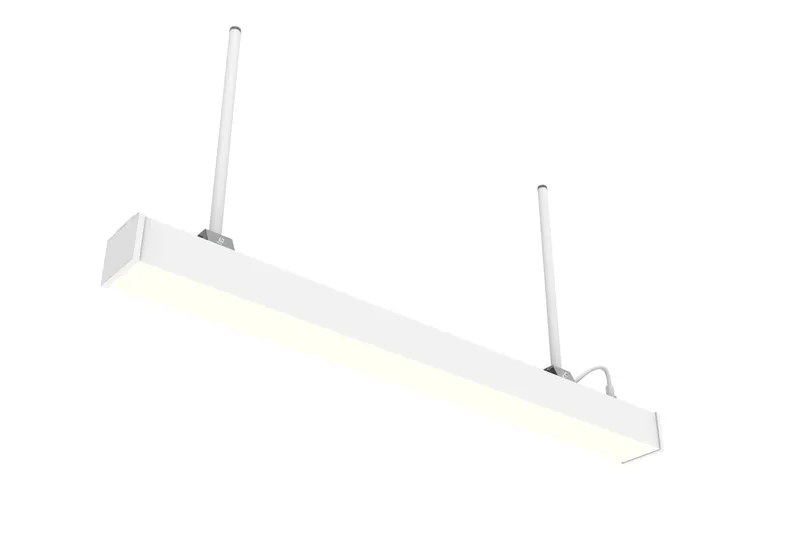 4 FT Outdoor LED Linear Fixture, 8800 Lumen Max, Wattage and CCT Selectable, IP66 Rated, Suspended Mount with Linking Kit Option, 120-277V — Warehouse Lighting LED Linear Lights 40.0W 3500K