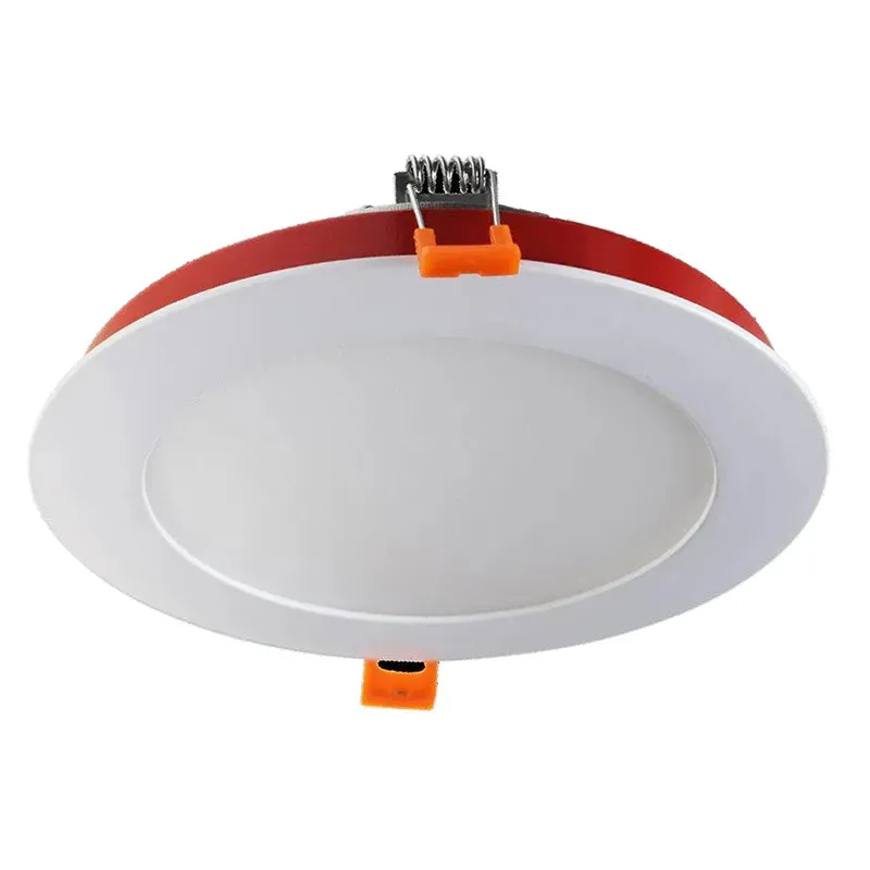 4" LED Fire Rated Slim Wafer Recessed Light, 9W, 630 LUMENS, CCT SELECTABLE, 120V, WHITE — Warehouse Lighting LED Downlights 9.0W 2700K