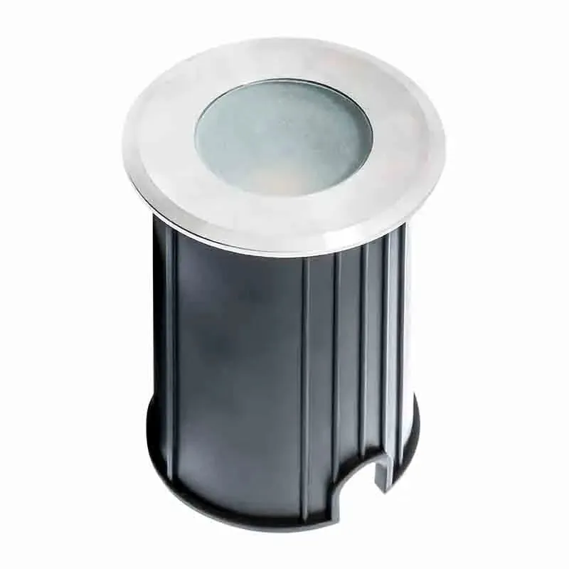 STAINLESS STEEL IN-GROUND LIGHT, 12V DC/AC, 3W COB, 290 LM, 45°, IP67, PC SLEEVE, 3000K OR 4000K — Warehouse Lighting LED Flood Lights 3.0W 3000K