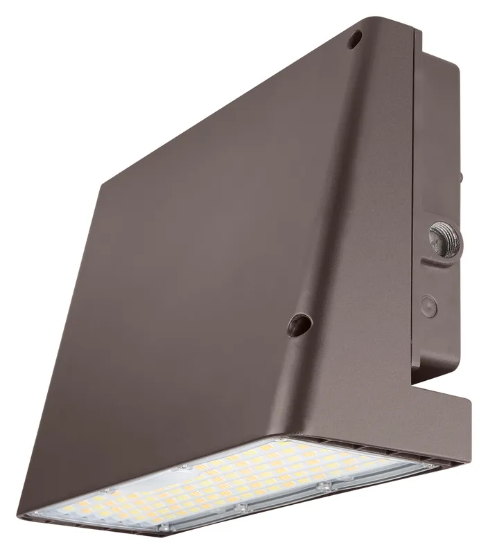 LED Slim Full Cutoff Wall Pack, 15000 Lumen Max, 100W, CCT Selectable, Photocell Included, 120-277V, Dark Bronze Finish — Warehouse Lighting LED Wall Lights 100.0W 3000K