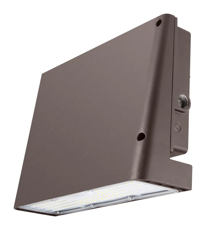 LED Slim Full Cutoff Wall Pack, 9700 Lumen Max, 65W, CCT Selectable, Photocell Included, 120-277V, Dark Bronze Finish — Warehouse Lighting LED Wall Lights 65.0W 3000K