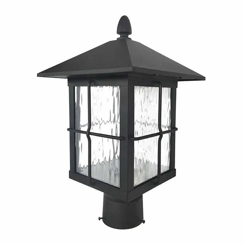LED Post Mount Lantern, 1200 Lumens, 12W, CCT Selectable, 120V — Warehouse Lighting LED Lighting Controls 12.0W 3000K