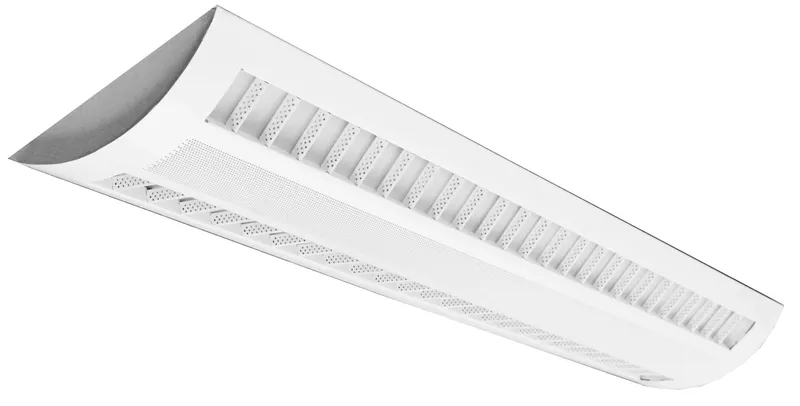 LED Suspended 2/3 Louver & Perf. Center Basket Up/Down Lights, 4400 Lumens, 3500K, 4000K, or 5000K, 120-277V — Warehouse Lighting LED Linear Lights 60.0W 3000K