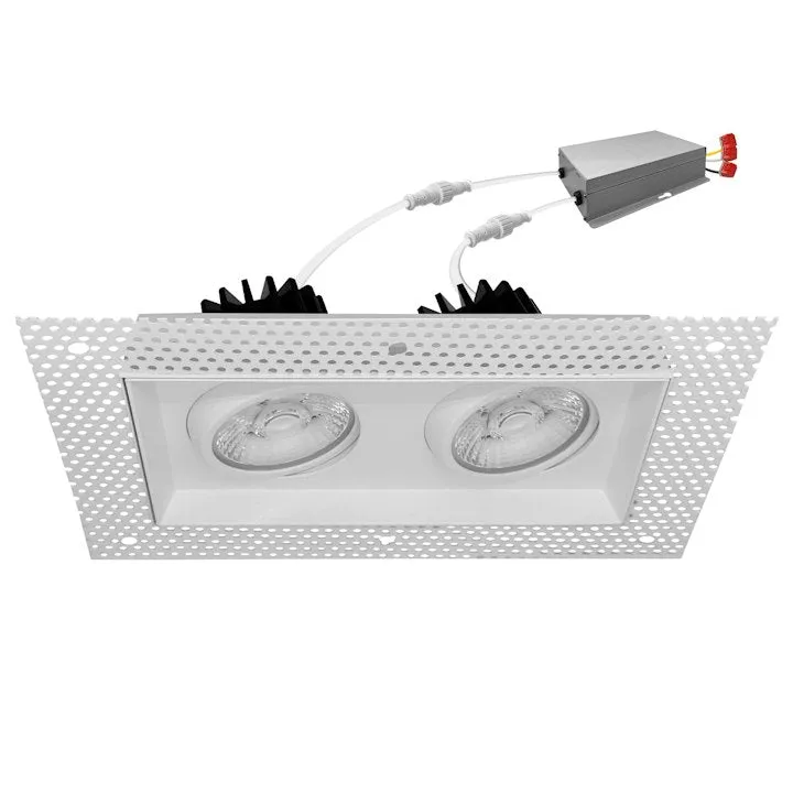 4" Multiple Trimless: Double Head, 2000 Lumens, 30W, 120V — Warehouse Lighting LED Downlights 30.0W 2700K