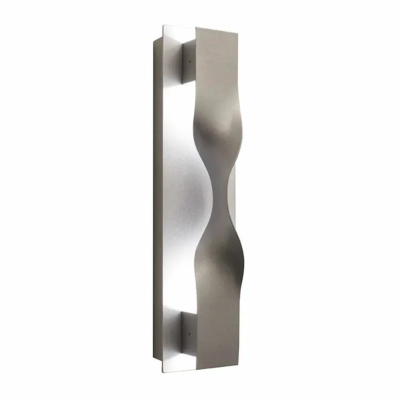 Crest LED Wall Sconces, 3000K, 4000K, or 5000K, 100-277V, Silver Finish — Warehouse Lighting LED Wall Lights 10.0W 3000K