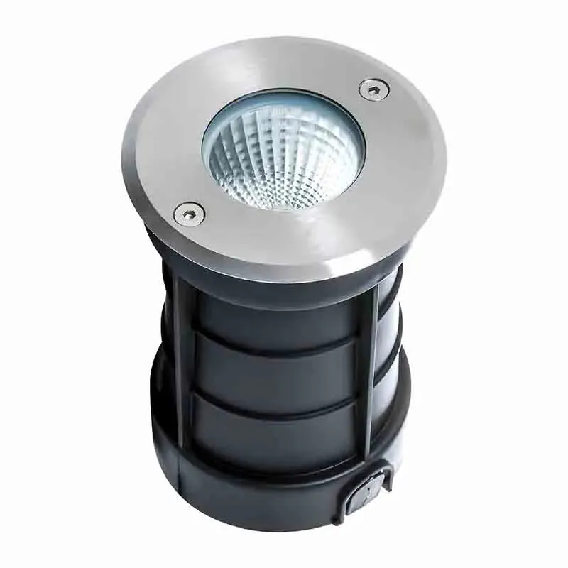 10W STAINLESS STEEL IN-GROUND LIGHT, 620 LM, 3000K, RGBW, 12V — Warehouse Lighting LED Flood Lights 10.0W 3000K