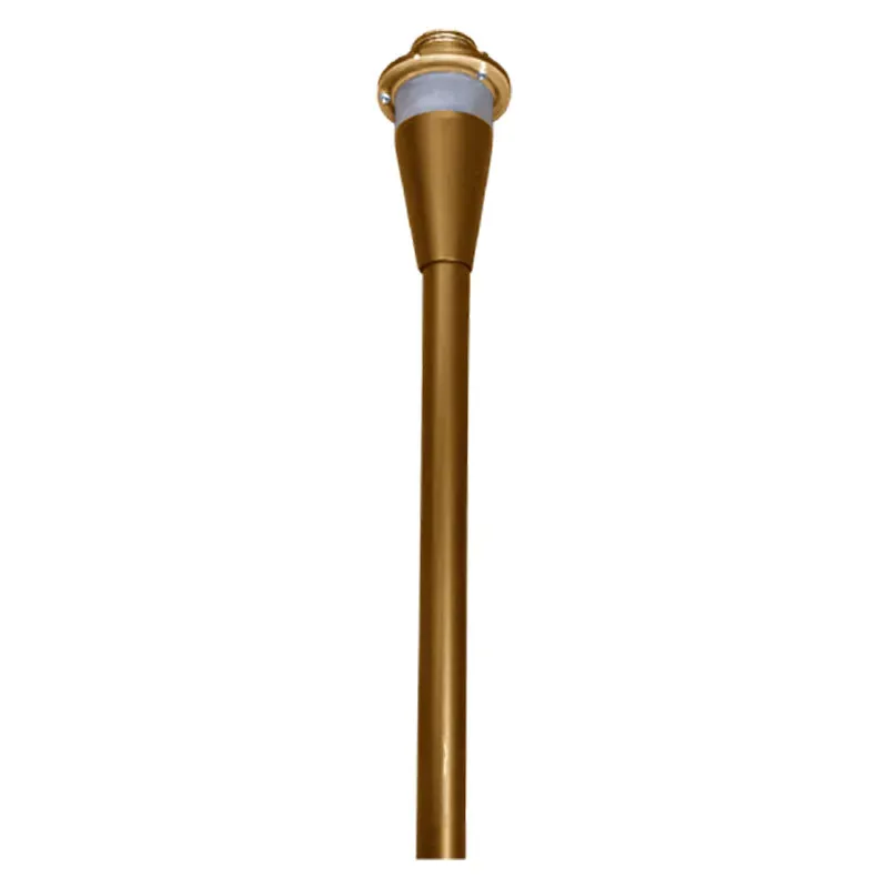 15in AA SERIES PATH LIGHT STEM 3CCT, 200 Lumens, Cap Option Available, Black, Antique Brass, or Oil-Rubbed Bronze — Warehouse Lighting LED Bollards & Pathway Lights 10.0W 3000K