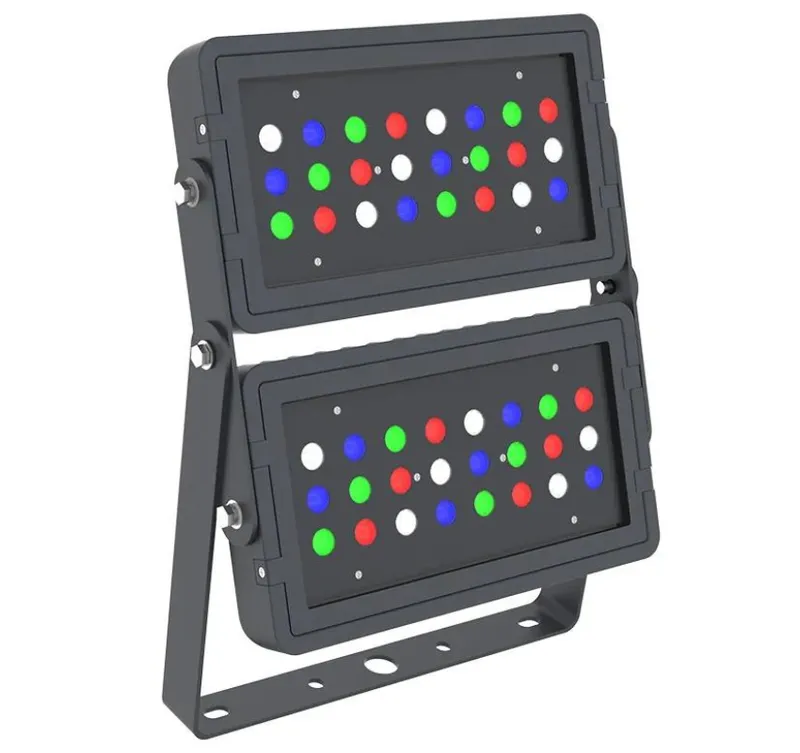 DMX 512 Compatible RGBW Square Flood Light, 144W — Warehouse Lighting LED Flood Lights 144.0W 