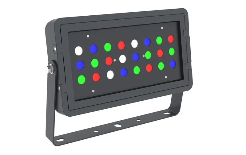 DMX 512 Compatible RGBW Square Flood Light, 96W — Warehouse Lighting LED Flood Lights 96.0W 