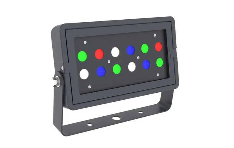 DMX 512 Compatible RGBW Square Flood Light, 36W — Warehouse Lighting LED Flood Lights 36.0W 