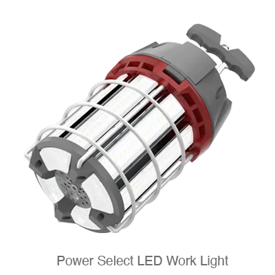 Temporary Working Light, Power Selectable 60/80/100W, 10000 Lumen Max, 5000K, 120V — Warehouse Lighting LED Landscape Lights 100.0W 5000K