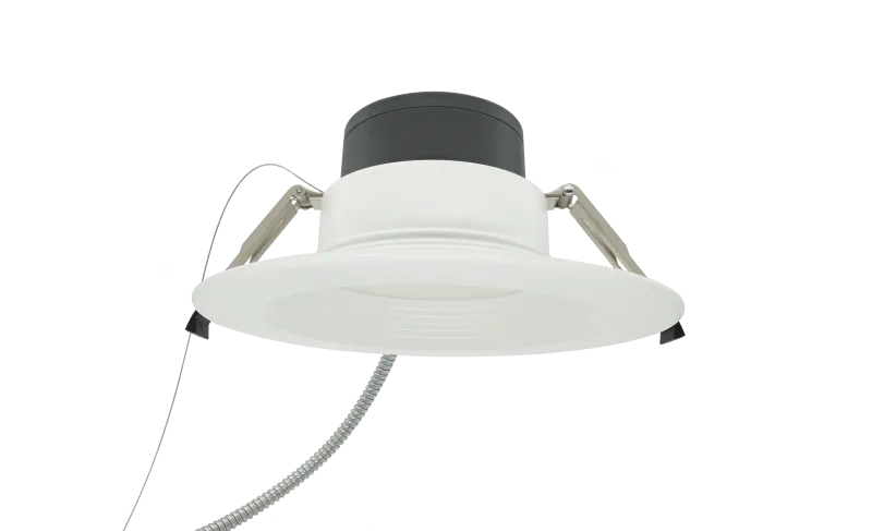8" Architectural Downlight, 5000 Lumen Max, Wattage and CCT Selectable, 120-277V, White — Warehouse Lighting LED Downlights 30.0W 2700K