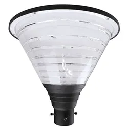 LED Hourglass Post Top Light, 60W, 8010 Lumens, 5000K, 120-277V, Black Finish — Warehouse Lighting LED Area Lights 60.0W 5000K