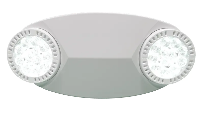 LED High Performance Adjustable Emergency Thermoplastic Unit, Black or White, Self Diagnostic Option — Warehouse Lighting LED Exit & Emergency  
