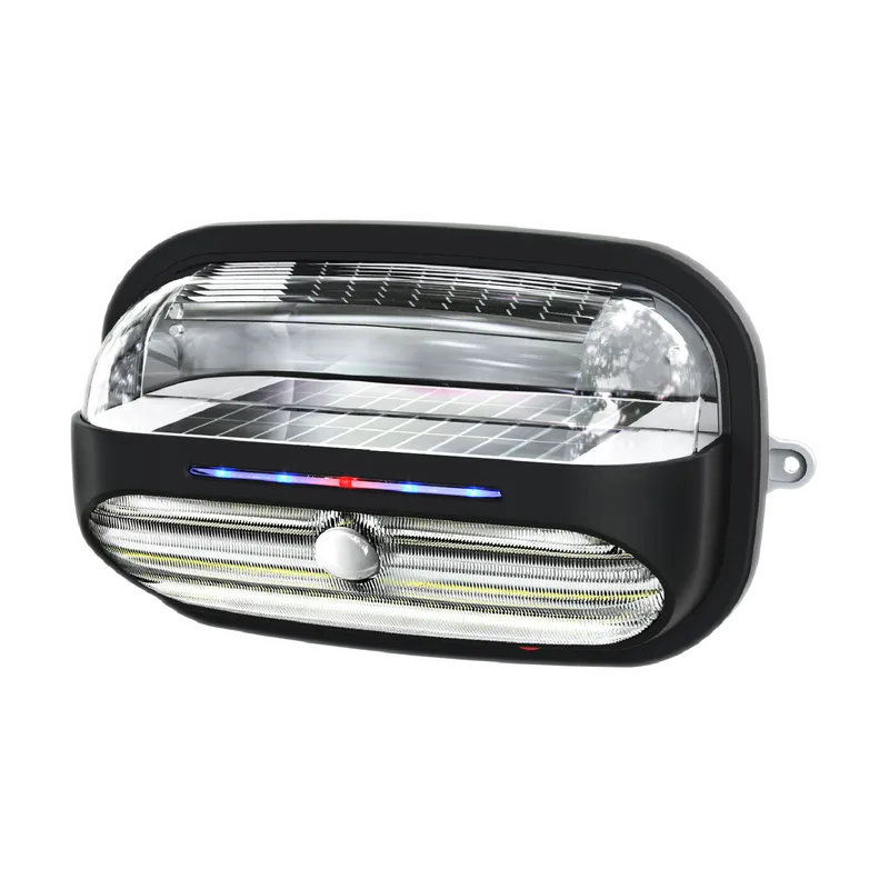 Solar Motion Security Light, 25W, 2500 lumens, 4000K, Black — Warehouse Lighting LED Landscape Lights 25.0W 4000K
