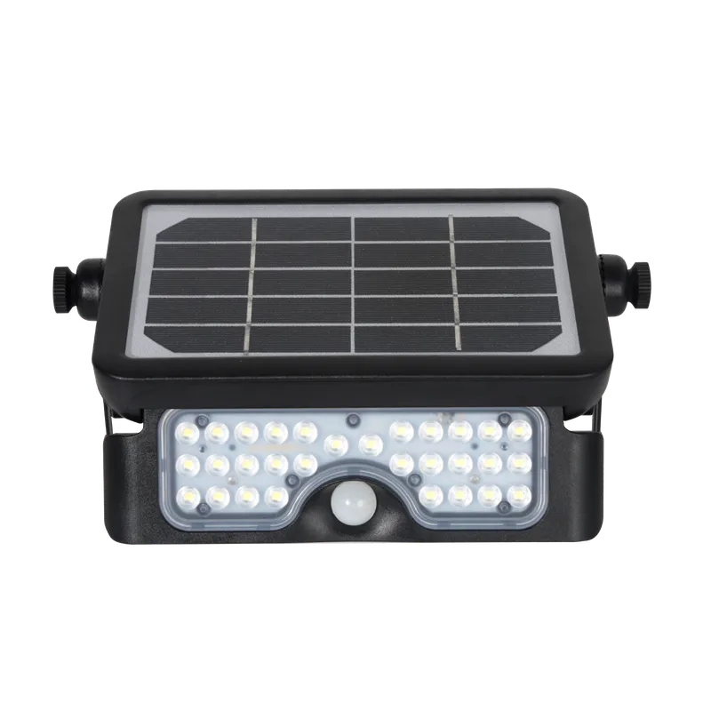 Solar Flood Integrated Flood Light Pad, 5W, 500 Lumens, 4000K, Black — Warehouse Lighting LED Flood Lights 5.0W 4000K