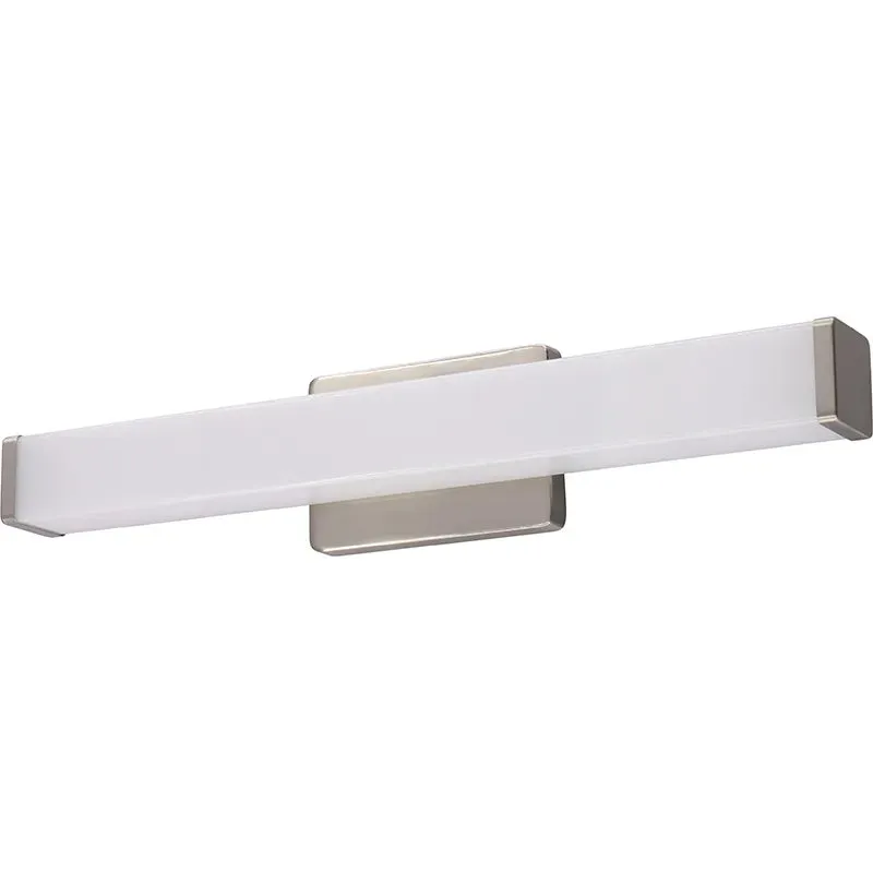 18" LED Multi-CCT Vanity Light, 12W, 1020 Lumens, Brushed Nickel — Warehouse Lighting LED Wall Lights 12.0W 3000K
