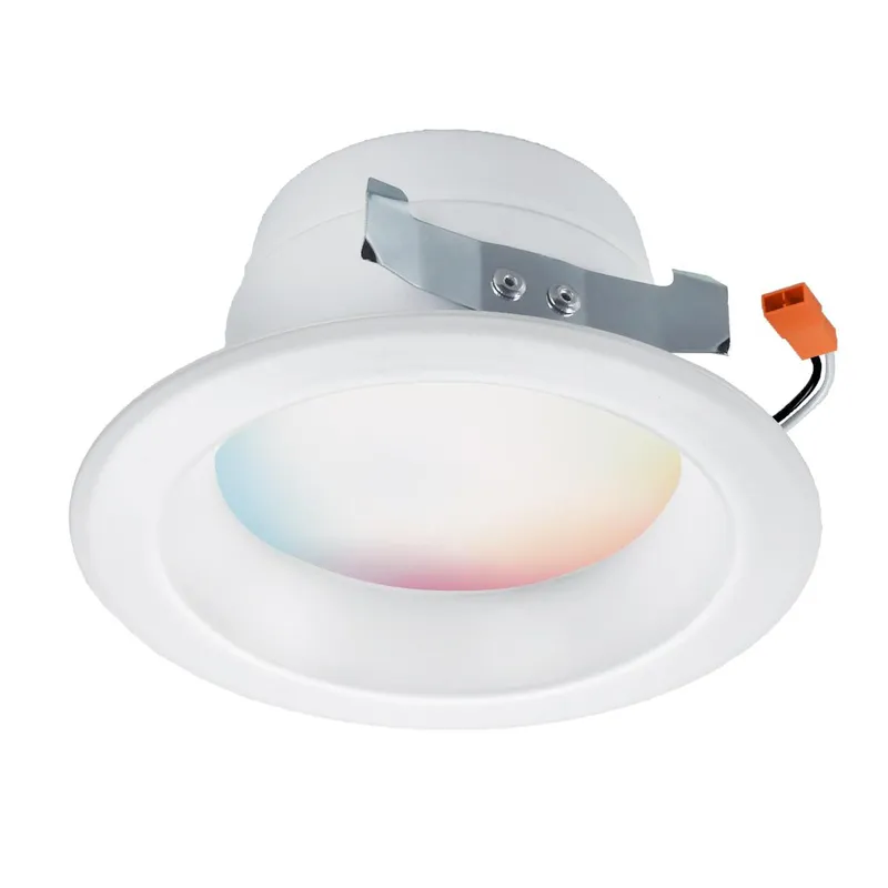 4 Inch LED Recessed Downlight, 8.7W, 700 Lumens, RGB & Tunable White, Starfish IOT, 120V — Warehouse Lighting LED Downlights 8.7W 2700K