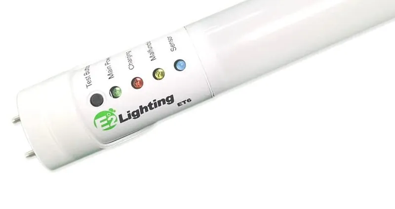 5 PK 4 Ft. Emergency LED T8 Tube, 18W, 2340 Lumens, CCT Selectable, 100-277V — Warehouse Lighting LED Linear Lights 18.0W 2700K