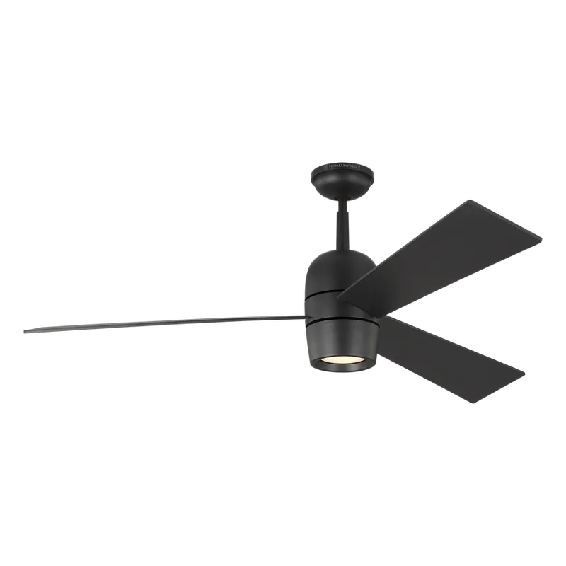 Alba 60" Ceiling Fan, 6 Speeds, Midnight Black or Matte White — Warehouse Lighting LED Post Top Lights  