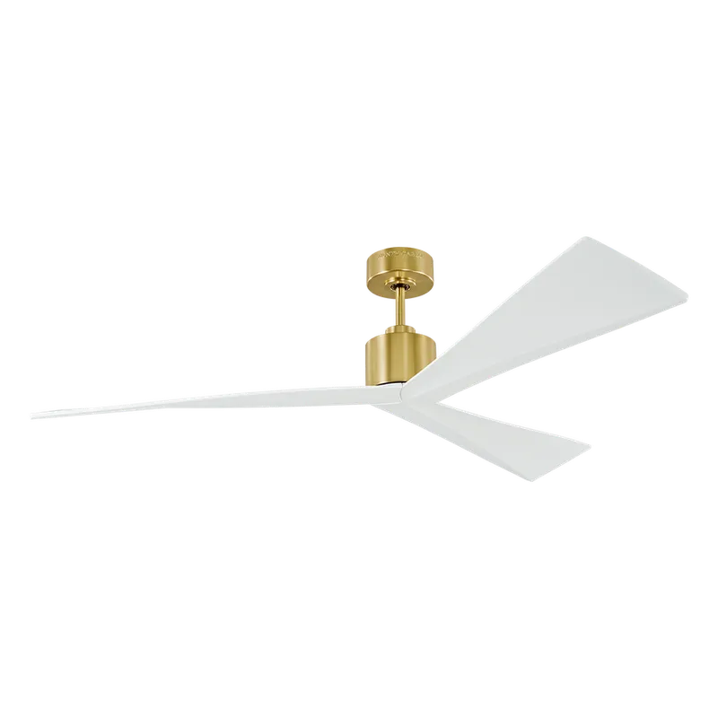 Adler 60" Ceiling Fan, 6 Speeds, Burnished Brass — Warehouse Lighting LED Post Top Lights  