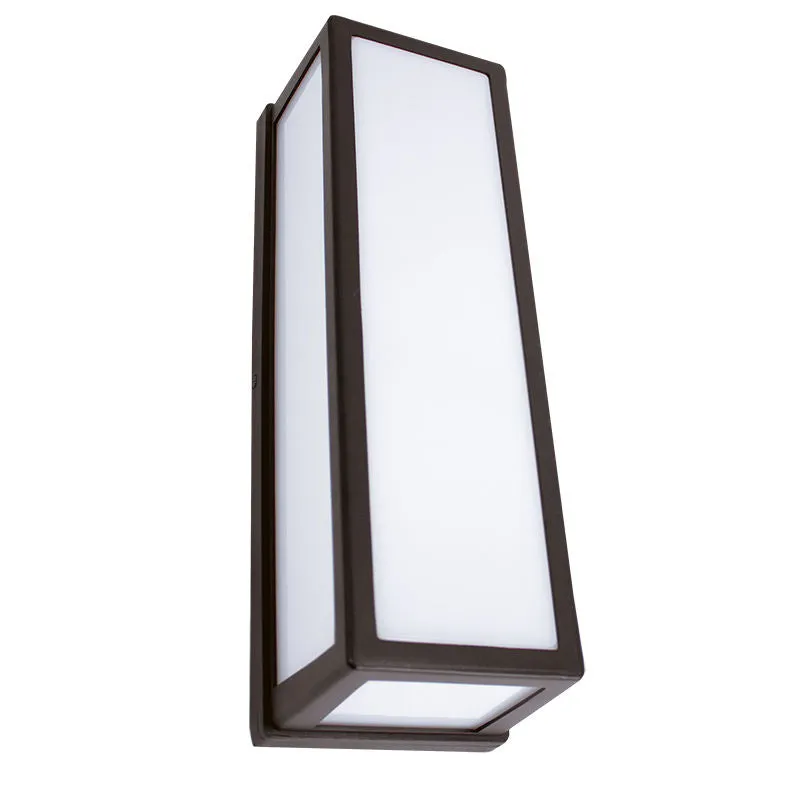 High Performance Outdoor Wall Lantern, 2100 Lumens, 20W/25W/30W Selectable, CCT Selectable 3000K/4000K/5000K, 120V — Warehouse Lighting LED Wall Lights 20.0W 3000K