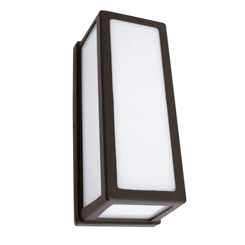 High Performance Outdoor Wall Lantern, 975 Lumens, 15W, CCT Selectable 3000K/4000K/5000K, 120V — Warehouse Lighting LED Wall Lights 15.0W 3000K