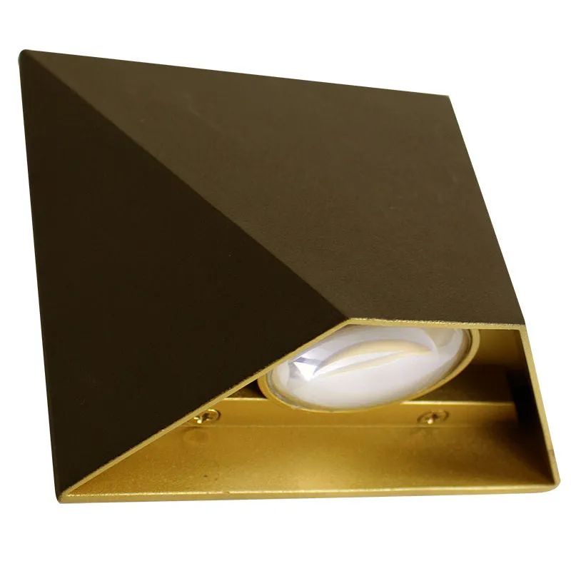 8" Die-Cast Modern Wall Sconce, 630 Lumens, 9W, CCT Selectable 3000K/4000K/5000K, 120V, Bronze Finish — Warehouse Lighting LED Wall Lights 9.0W 3000K