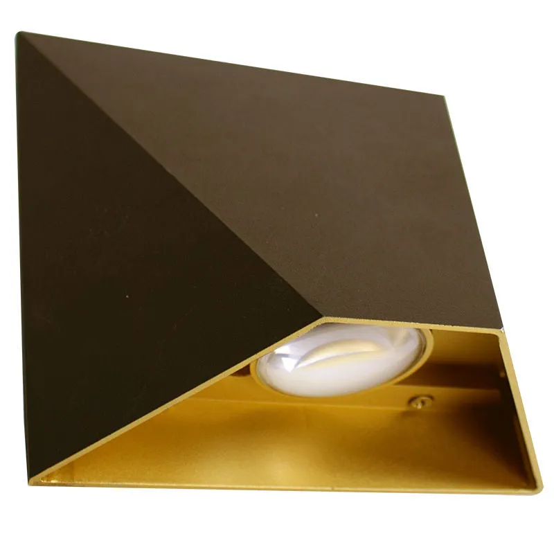 6" Die-Cast Modern Wall Sconce, 630 Lumens, 9W, CCT Selectable 3000K/4000K/5000K, 120V, Bronze Finish — Warehouse Lighting LED Wall Lights 9.0W 3000K