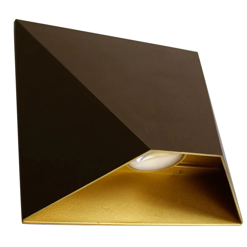 5" Die-Cast Modern Wall Sconce, 420 Lumens, 6W, CCT Selectable 3000K/4000K/5000K, 120V, Bronze Finish — Warehouse Lighting LED Wall Lights 6.0W 3000K