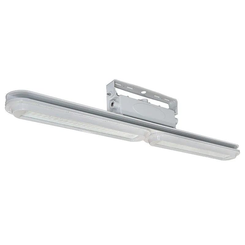 4ft Hazardous Location Flood/Highbay Lights, Class 1 Division 2, 10800 Lumens, 80W, 480V, 5000K, Grey Finish — Warehouse Lighting LED Flood Lights 80.0W 5000K