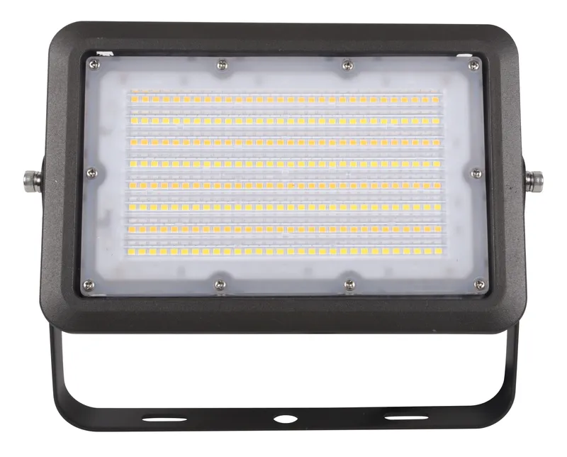 7x7 LED Flood Light With Yoke Mount and Photocell, Wattage Selectable 40W/50W/60W, 7800 Lumens, 120-277V, CCT Selectable:3000K/4000K/5000K — Warehouse Lighting LED Flood Lights 40.0W 3000K