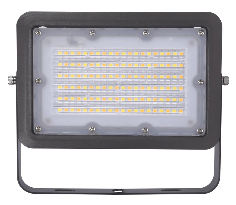 7x7 LED Flood Light With Yoke Mount and Photocell, 30W, 3900 Lumens, 120-277V, CCT Selectable:3000K/4000K/5000K — Warehouse Lighting LED Flood Lights 30.0W 3000K