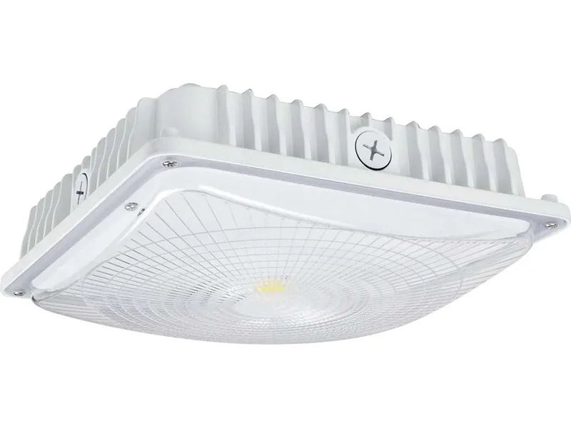 LED Slim Canopy Light, 3640 Lumens, 28W, 4000K or 5000K, 120-277V, White — Warehouse Lighting LED Area Lights 28.0W 4000K