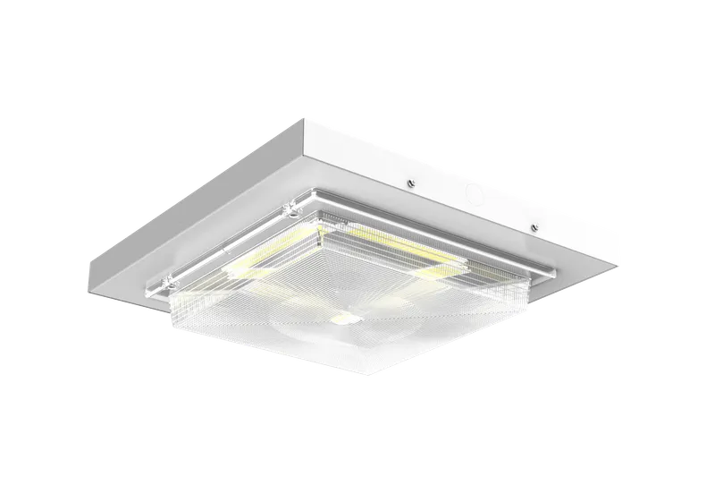 LED Canopy Light, 7700 Lumens, CCT and Wattage Selectable, 120-277V — Warehouse Lighting LED Area Lights 55.0W 3500K