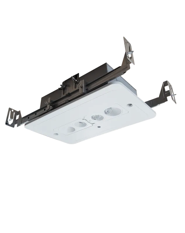 LED Recessed Emergency Light, 120-277V, Black or White Finish — Warehouse Lighting LED Downlights  