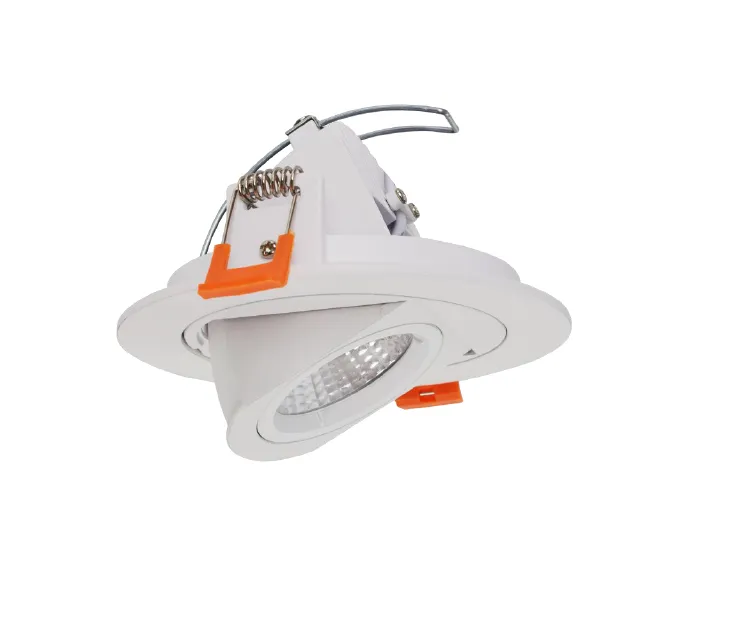 4" LED Adjustable Pull-Down Ultra Slim Recessed Light, 10 watt, 120V, CCT Selectable 2700K/3000K/3500K/4000K/5000K — Warehouse Lighting LED Downlights 10.0W 2700K