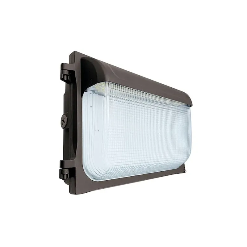 SL-Line LED Wall Pack with Photocell, 7,800 Lumens, 30W/40W/60W Selectable, 120-277V, CCT Selectable 3000K/4000K/5000K, Bronze Finish — Warehouse Lighting LED Wall Lights 30.0W 3000K
