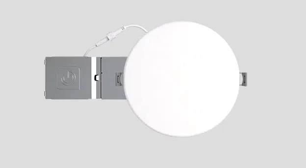 6" Round Multifit Cloud Light, 1,000 Lumens, 14.5W, 120-277V, CCT Selectable 2700K/3000K/3500K/4000K/5000K — Warehouse Lighting LED Downlights 14.5W 2700K