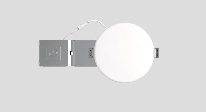 4" Round Multifit Cloud Light, 650 Lumens, 8.2W, 120-277V, CCT Selectable 2700K/3000K/3500K/4000K/5000K — Warehouse Lighting LED Downlights 8.2W 2700K