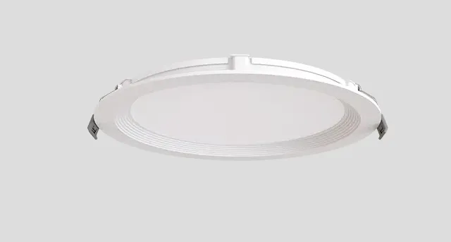 8" Round Multifit Flat Recessed Light, 2,000 Lumens, 24W, 120-277V, CCT Selectable 2700K/3000K/3500K/4000K/5000K — Warehouse Lighting LED Downlights 24.0W 2700K